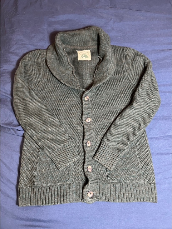 Sweaters - O'Bhanlon Mills Medium Gray Knit Button-Up Cardigan Sweater